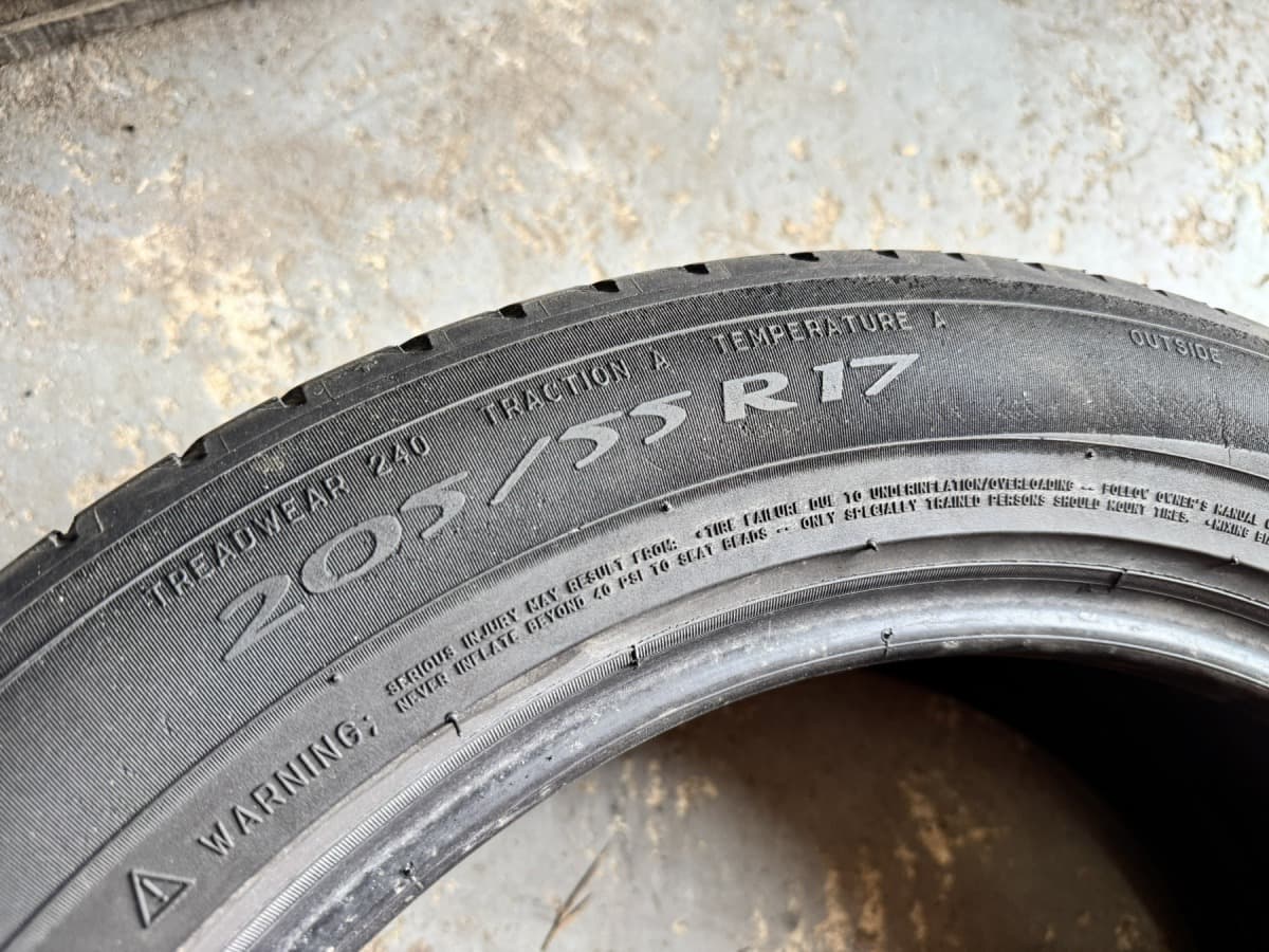 Вживані шини Michelin Primacy 3  205/55 R 17