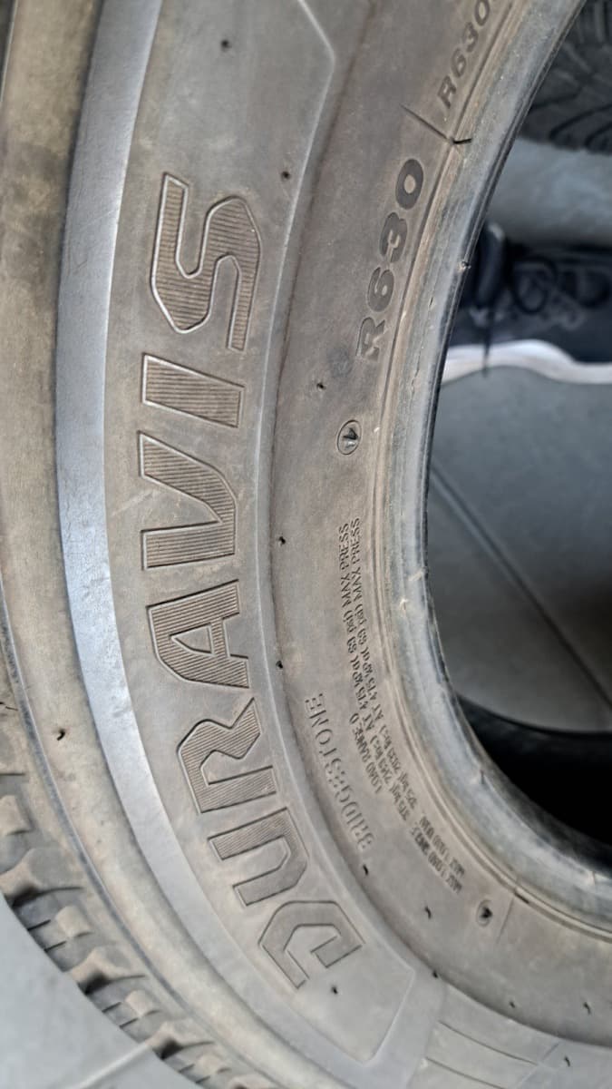 Шини б/у Bridgestone Duravis R630 195/75 R 16C Вживані шини Bridgestone Duravis R630 195/75 R 16C
