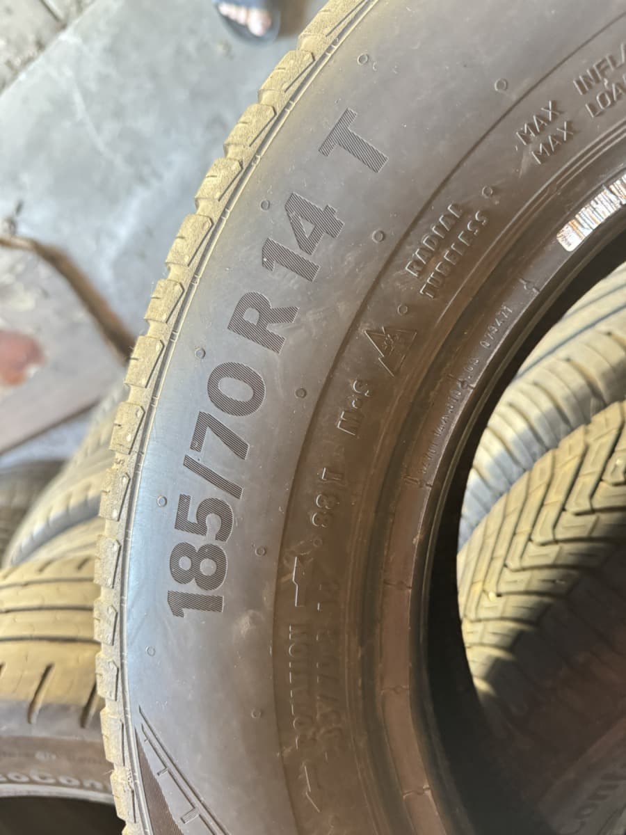 Шини б/у Continental AllSeasonContact 185/70 R 14 Вживані шини Continental AllSeasonContact 185/70 R 14
