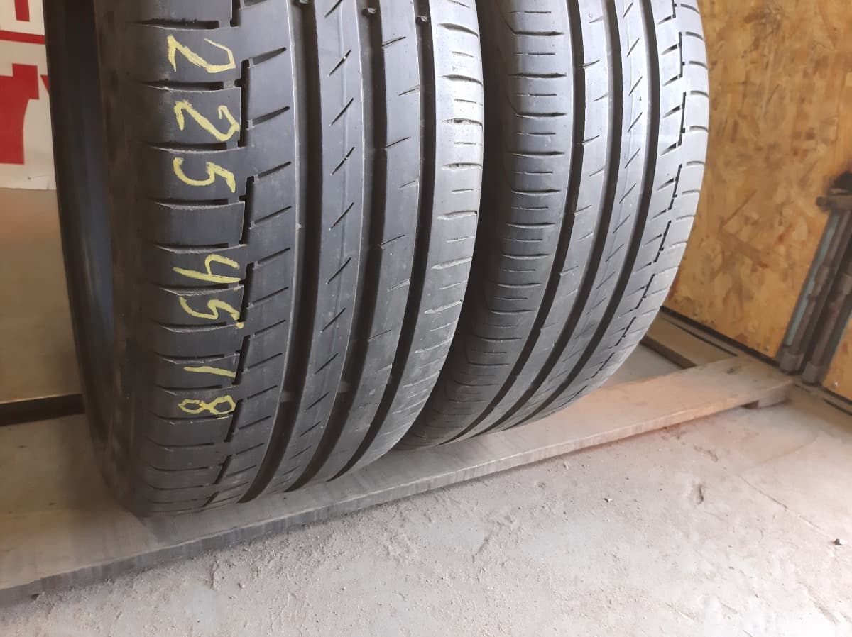 Придбати вживані шини Continental Premium Contact 6 . 225/45 R 18 Вживані шини з Європи Continental Premium Contact 6 . 225/45 R 18