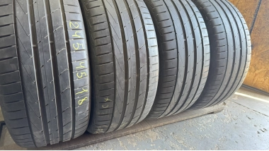 Шини на авто в хорошому стані Hankook Ventus S1 EVO 2     шириною 245 висотою 45 радіусом R 18 низькі ціни