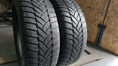 Шини на авто в хорошому стані Dunlop SP Winter Sport M3 шириною 215 висотою 55 радіусом R 17 низькі ціни