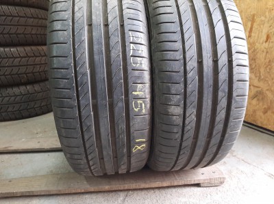 Шини на авто в хорошому стані Continental Conti Sport Contact 5 . шириною 225 висотою 45 радіусом R 18 низькі ціни